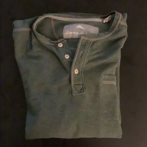 Tommy Bahama Brown Long Sleeve Henley